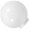 TOMETURE Copertura Sfera Lampione Giardino in Acrilico Bianco Latte Opaco
