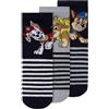 NAME IT Sock Nmmmalbi Paw 3P-Calzini Cplg, Blazer Blu Marine, 31-33 (Pacco da 3) Bambini e Ragazzi