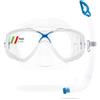 Cressi Marea Mask/VIP - Maschera o Combo Set Maschera Marea + Snorkel Gamma per Immersioni e Snorkeling, Taglia Unica, Unisex Adulto