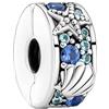 Feitery Tropical Starfish & Shell Clip Charm Insetto Fulminante Ciondoli Blu Oceani Libellule Bracciale Regalo