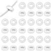 BENECREAT 50 pz 925 perline Distanziali In Argento Sterling, Perline Sfuse Heishi Rotonde Piatte Da 3.2x1.8 mm A Rondelle per La Ricerca di Gioielli Fai Da Te, Collane e Braccialetti