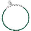 KIDULT - Bracciale Donna - Bracciale tennis con cristalli verdi - 831017