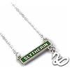The Carat Shop Harry Potter Collana ufficiale con barra Serpeverde, Medio, Zinco