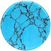Morella Coins Moneta amuleto Ciondolo Chakra Rotondo 33 mm Gemma Pietra preziosa - Turchese