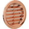 La Ventilazione T10RRAN Griglia di Ventilazione in Plastica Tonda da Incasso, effetto ramato, diametro 120 mm