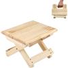 MAGIC SELECT Mini Sgabello Pieghevole in Legno. Sedile da Viaggio, Sgabello per Bambini, Poggiapiedi Portatile per Casa, Bagno, Cucina, Giardino, Ufficio, Viaggi. Supporta 90 kg.