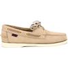 Sebago Docksides Portland Mocassino da Barca Uomo Beige Camel Nubuck