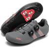JiuQing Scarpe Ciclismo Uomo Scarpe da Strada A Pianta Larga Compatibili con Peloton E KEO Tacchette Delta Incluse Leggere E Traspiranti per Ciclismo Indoor