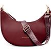 Expatrié Borsa a Tracolla Donna - Lea Small | Borsa a Spalla Mezzaluna, Crossbody Moon Bag, Marsupio Rotonda in Pelle Vegana, Idrorepellente
