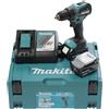 Makita DDF490RFJ - Trapano avvitatore a batteria, 18 V/3,0 Ah, 2 batterie + caricatore in MAKPAC