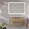 Baden Haus Mobile Bagno con Specchio LED cm.100 colore Tabacco