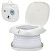 NK Children's Potty - Baby & Children Toilet, Portable, Foldable, Infant Design, Learning, Hygienic, Diaper Transition, Bathroom, Learning, Fun, Safe, Easy to Use - Includes Bags