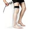 HKF HO KI HO Copertura impermeabile per gamba adulti, gamba intera per doccia, protezione da colata e lesioni, mantiene asciutto il getto e la fasciatura per adulti (Integrale Gamba-66cm)