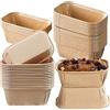Puedno 50 mini pirottini rettangolari in carta oleata per cupcake, mini stampi in carta oleata per cuocere muffin, pane