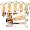 Genixgreen Lampadina LED E27 S14/ST45 Edison 1W a Filamento Luce Calda
