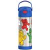THERMOS FUNTAINER 16 Ounce Stainless Steel Vacuum Insulated Bottle with Wide Spout Lid, Mario