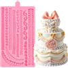 Bexal Stampi in silicone per fondente, a forma di panna montata | Stampi per decorare torte, cioccolatini, cupcake, caramelle