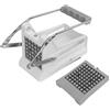 CLZothique Taglia patatine fritte manuale, tagliapatate in acciaio inox per patate, carote e cetrioli, affettaverdure con impugnatura ergonomica e lama affilata per uso domestico in (l)