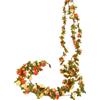 PacuM 3 Pezzi 2,45 M Ghirlanda Fiori Finti Artificiali (Champagne Autunno)