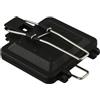 Tufgo Stovetop Toasted Sandwich Maker Double Sided Panini Press antiaderente Camping Toaster con manico pieghevole per fornello a gas 12,8 pollici