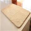 Reyox Tappeto Bagno,Tappetino per Il Bagno Antiscivolo, Tappeto Tinta Unita Soffice Pelo Corto per Bagno Salotto Camera da Letto Beige 110 x 140 cm
