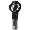UPQRSG Mini Ventilatore Portatile, Ventilatore Portatile Ricaricabile USB con Nebulizzazione D'Acqua con Piastra di Raffreddamento, Piccolo Ventilatore Portatile Silenzioso (Nero)