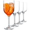 WUITOKI® Calici Spritz Aperol, 4pz, 40cl, in cristallo, resistente, Aperitivo, Cocktail
