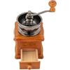 Bdneygtyr Macinacaffè manuale, in legno retrò, con macinino in ceramica, grado di macinazione regolabile, ciotola e cassetto in acciaio inox, silenzioso, per chicchi di caffè, decorativo, compatto, idea regalo