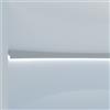 Cornice Pitturabile Squadrata per Pareti Curve per Strisce LED - 2m Variante Lunghezza 2 Metri