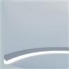 Cornice Pitturabile Curva Flessibile da Parete per Strisce LED - 2m Variante Lunghezza 2 Metri