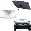 SEMINISMAR Parasole Auto Parabrezza,Parasole Anteriore Pieghevole,Parasole Auto ad Ombrello per Parabrezza Interno,Blocca il 99.9% dei Raggi UV, per Auto,SUV,Camion,Autocarri,140 * 80cm