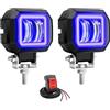 Biqing 3 Pollici Quadrato 20W LED Moto Fuoristrada Lampada da Lavoro 12V/24V Faretti Moto Supplementari Luce Ausiliaria DRL Con Interruttore Moto 22mm