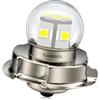 Ruiandsion - Lampada LED P26S per moto, 3030, chip LED 12SMD 6-30 V, non polarizzato, 6500 K, bianco, 1 pezzo