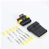 ZYTC 10 Kits Connettore Impermeabile di Fili Terminali da Auto 1.5mm terminale 18-20 AWG elettrico filo connettore spina Pin 5 per motorino del motociclo auto del camion Marine MA478 (Pin 5)