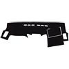 KUVIEZ Tappetino Antiscivolo Per Auto Per Toyota, Per Hilux, Per SW4, Per Fortuner 2005-2010, 2011, 2012, 2013, 2014, 2015 Cruscotto Tappeto(Nero)