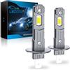 Sycreek Lampadina LED H1 CANBUS 35000LM 6500K Senza Errori | 16 chip LED ad alte prestazioni, CANBUS integrato, design 1:1 alogeno, fascio preciso, installazione Plug & Play