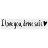 Generico Decalcomania Per Retrovisore - Ti Amo Decalcomania Per Retrovisore, Adesivo Per Retrovisore I Love You Drive Safe Heart Decal Adesivo Per Lettera Per Parabrezza Retrovisore, Per Auto Per Par