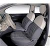 CORA Coprisedili anteriori personalizzati Fiat 500 07> scozzese grigio