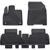 OMAC Tappetini Tappetini in Gomma No.77 compatibile con Peugeot e-Rifter 2021-2026 TPE Nero 3 Pz