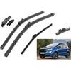 EDKAY Tergicristallo Per Ford Ecosport MK2 II 2017-2021 22 + 16 + 11 Lame Tergicristallo Anteriore Posteriore Spazzole Cutter Accessori parabrezza