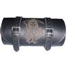 Selle del Salento Barilotto sottofaro Borsa in pelle incisione Anarchia Anarchy 20x10 porta attrezzi bikebag Satteltasche compatibile con harley devindson moto guzzi triumph honda