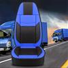 LFXLDS Coprisedili Camion per Volvo FH FM FMX Fe FL,Nero/Rosso/Marrone/Blu Protezione Sedili Maglia Pelle Guidatore Passeggero Anteriore Ergonomico Lombare Accessori Interno Camion,Version 3-Blue