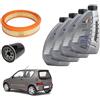 Generico Kit Tagliando per Seicento 900 e 1100 cc, Filtri Aria Olio e 4 Litri di Olio Motore 10w40 Q8 Advanced Plus