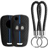LongZYU 2 Pezzi Copri Chiave Auto Opel, Portachiave Macchina Silicone, Linea Blu