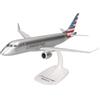 Herpa modello di aereo American Eagle Embraer E175 in scala 1:100 - Snap-Fit, pezzo da collezione, miniatura deco, statuetta in plastica con supporto