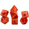 Dice4friends DIC17599 - Set di dadini: gomma morbida pesca (7) dadi