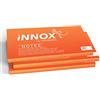 INNOX® Foglietti adesivi elettrostatici, per tutte le superfici, bigliettini innovativi senza colla, per visualizzare, spostare e strutturare idee, colore arancione, 10 x 7 cm, 300 fogli