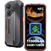 OSCALNEX Rugged Smartphone 11000mAh, 24(8+16)GB+128GB/2TB Telefono Indistruttibile