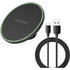 Generic Caricabatterie Wireless veloce da 100W per iPhone 15 14 13 12 X Pro Max 8 caricabatterie per stazione di ricarica Wireless Samsung Galaxy S23 Xiaomi (NERO)