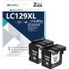 LCL LC129 LC129XL Compatibile Cartucce d'inchiostro LC129XLBK LC125XL Nero | Sostituzione per Brother J6520DW J6720DW J6920DW (2-Pack)
